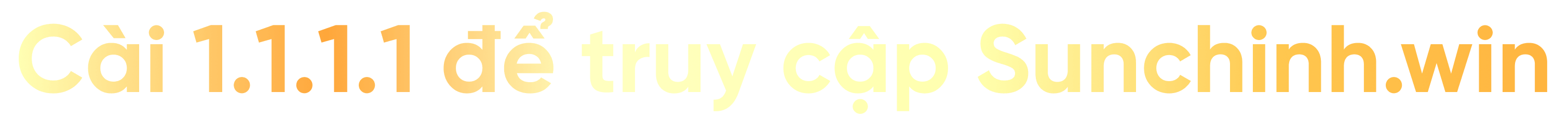 Cài 1.1.1.1 để truy cập&nbsp;Sun.Win